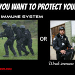 strong weak immune system visualization