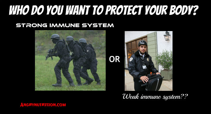 strong weak immune system