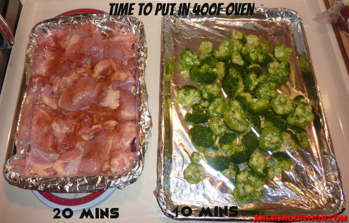 baked chicken broccoli pre-oven