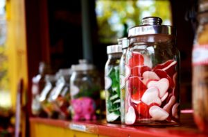 jelly fruit in jars